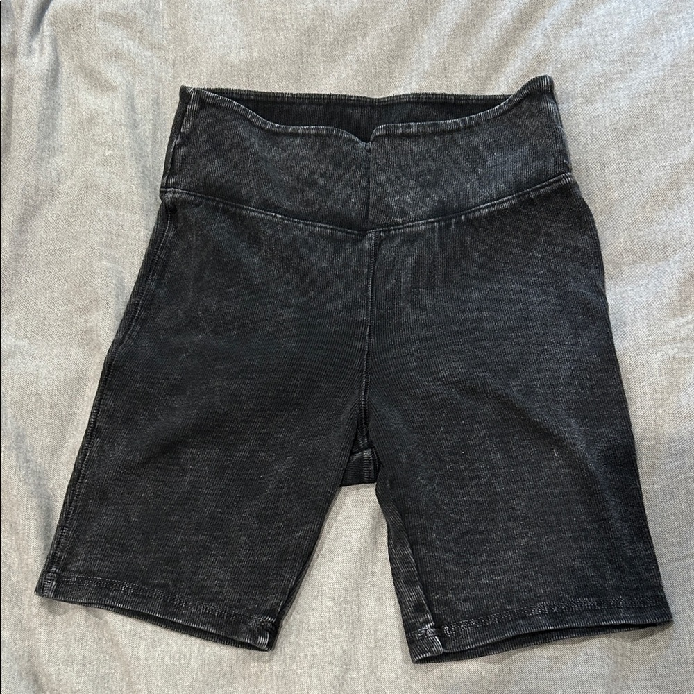 Anthropologie acid wash bike shorts